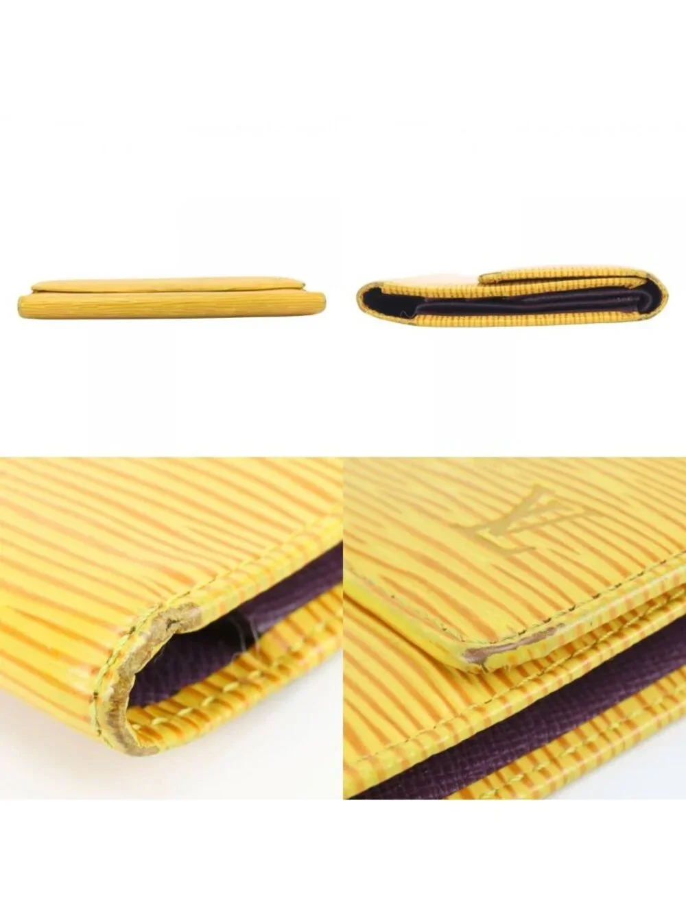 Louis Vuitton Trifold Wallet Porto Tresor International Epi Leather Tassili